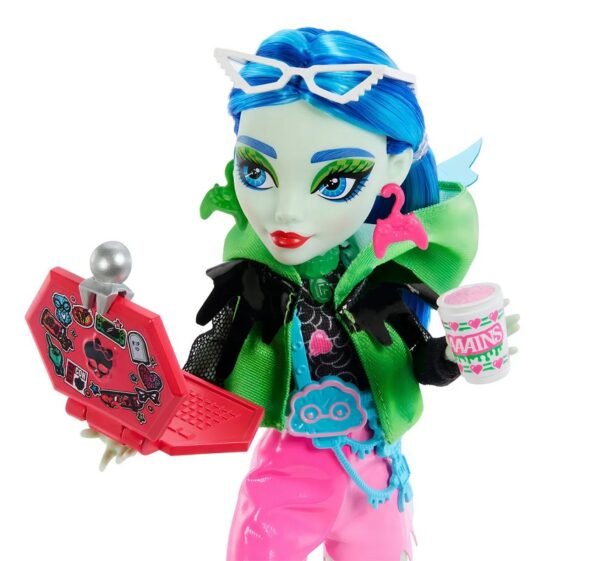 Monster High Skulltimates Secrets Sustos Neón Ghoulia - Imagen 4
